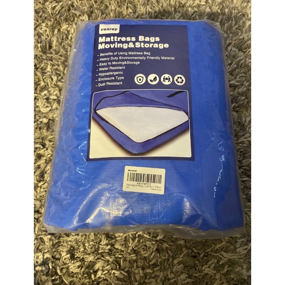 Mattress Bags for Moving and Storage,‎ Queen, Blue